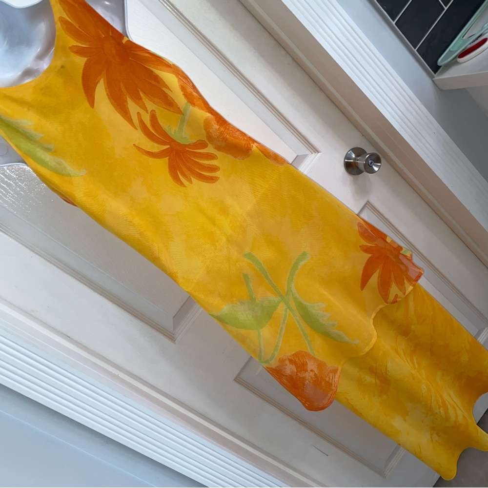Vintage Maxi dress by My Future Design Yellow and Orange women’s Medium - Picture 4 of 8